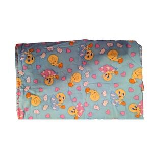 Looney Tunes Tweety Comforter Twin Size 2001  Bedding Blanket 39x51 Vintage